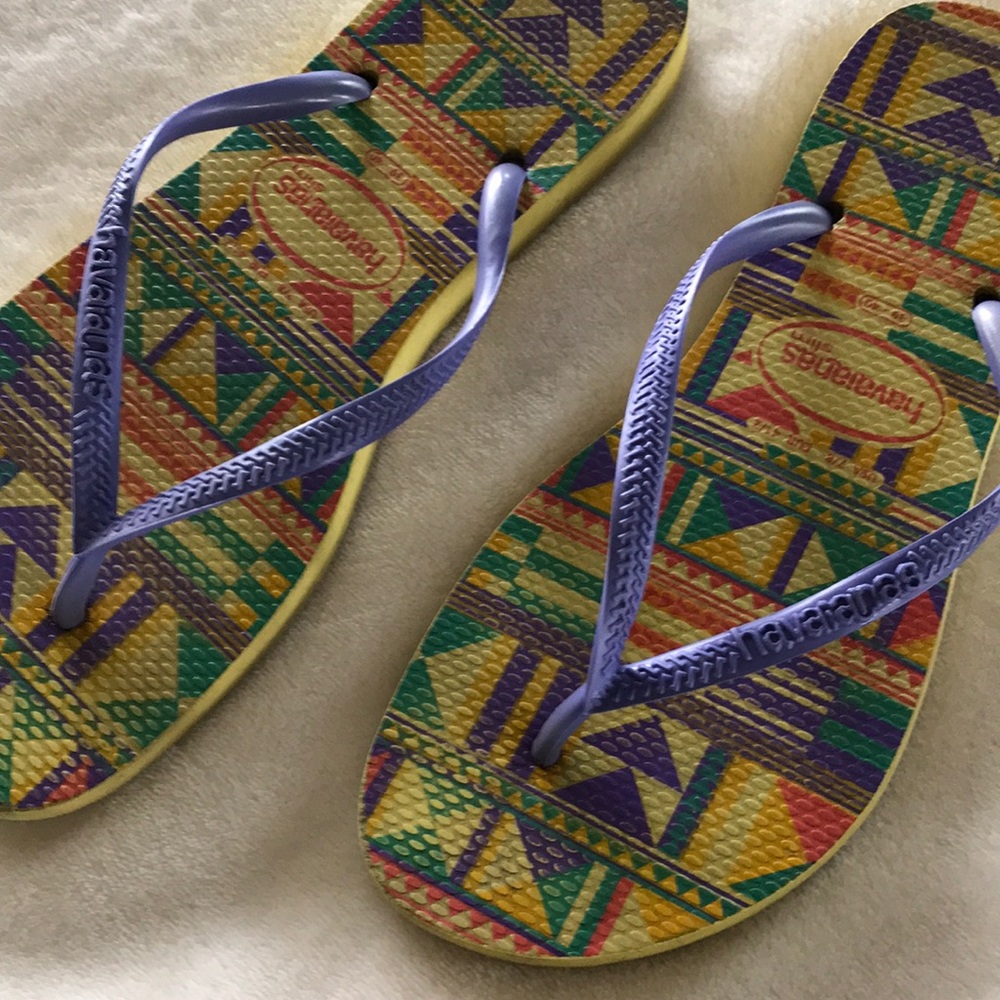 Havaianas Slim Flip Flops Size 7/8🌞